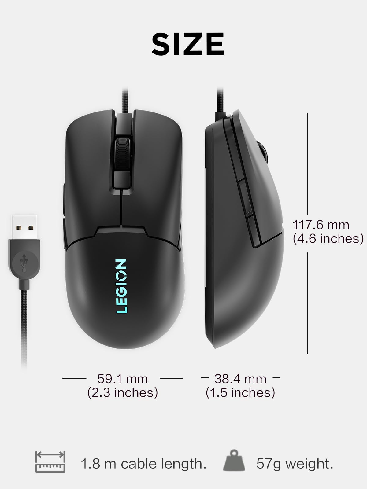 Lenovo Legion K510 Mini Pro Wired Mechanical Gaming Keyboard - 75% Compact Design, RGB Illumination, Hot-Swappable Mechanical Switches, Programable Keys