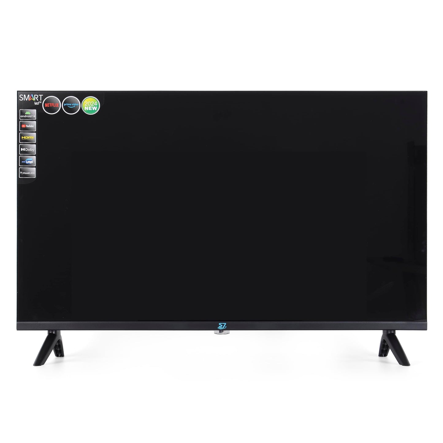 DSGSANO 32-inch Full HD 720p Smart TV with Wi-Fi connectivity and Mobile apps, Built-in Apple AirPlay, Google Assistant Compatible, 2024 Model