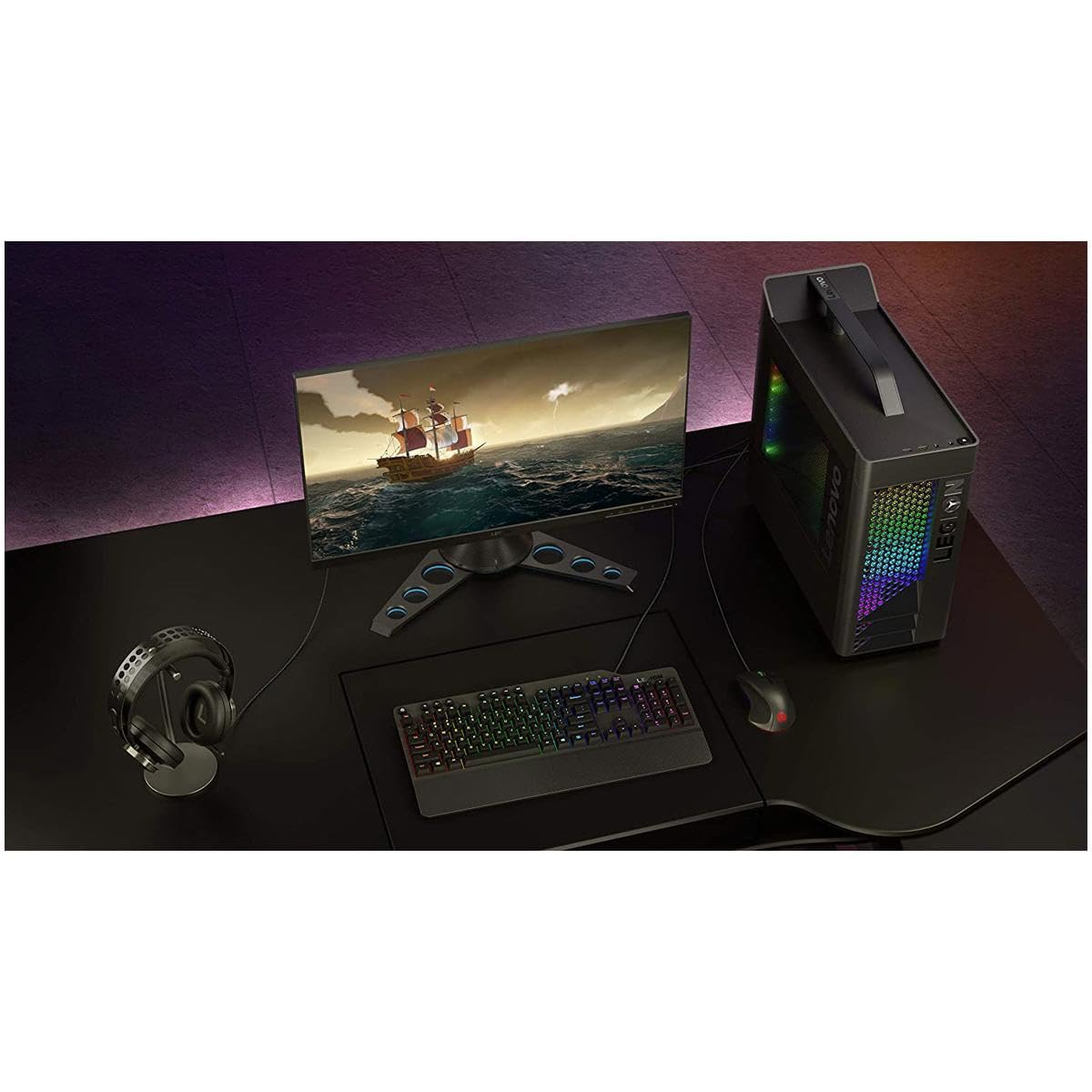 Lenovo Legion K510 Mini Pro Wired Mechanical Gaming Keyboard - 75% Compact Design, RGB Illumination, Hot-Swappable Mechanical Switches, Programable Keys