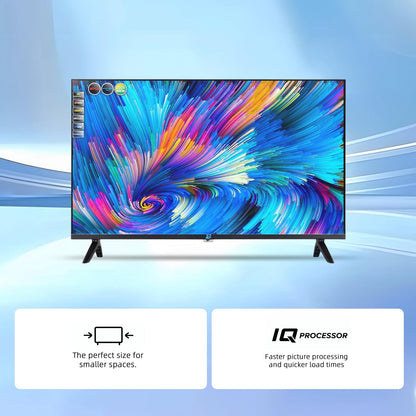 DSGSANO 32-inch Full HD 720p Smart TV with Wi-Fi connectivity and Mobile apps, Built-in Apple AirPlay, Google Assistant Compatible, 2024 Model