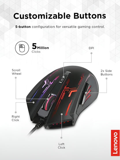 Lenovo Legion K510 Mini Pro Wired Mechanical Gaming Keyboard - 75% Compact Design, RGB Illumination, Hot-Swappable Mechanical Switches, Programable Keys