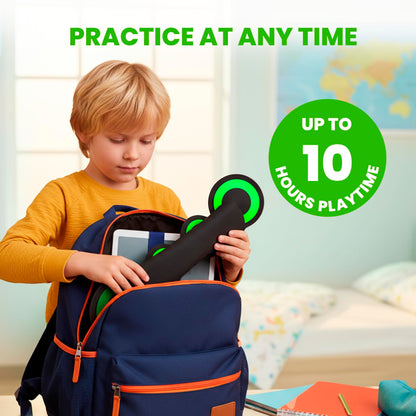VerkTop Electric Drum Set Built-in Speaker, Kids Drum Pad and Sticks, Portable Roll Up Drums Practice Pad for Kids, Great Birthday for Girls Boys