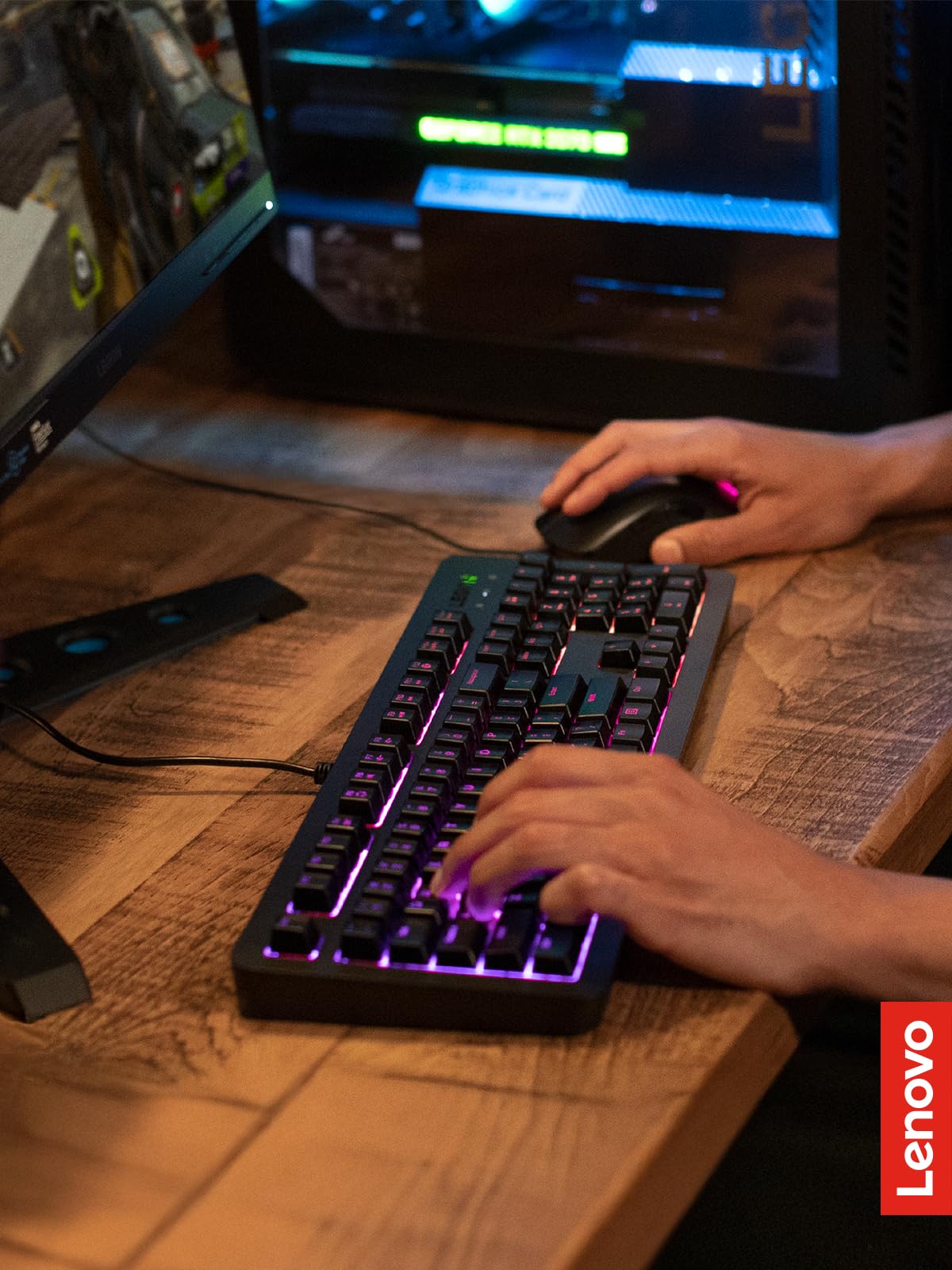 Lenovo Legion K510 Mini Pro Wired Mechanical Gaming Keyboard - 75% Compact Design, RGB Illumination, Hot-Swappable Mechanical Switches, Programable Keys